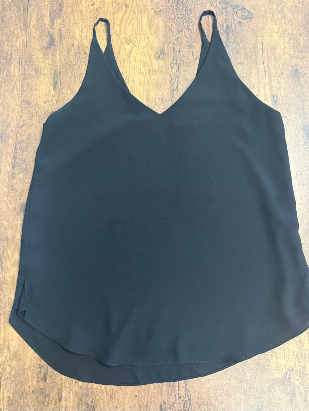 Kismet Black V-Neck Spaghetti Strap Women's Top Medium